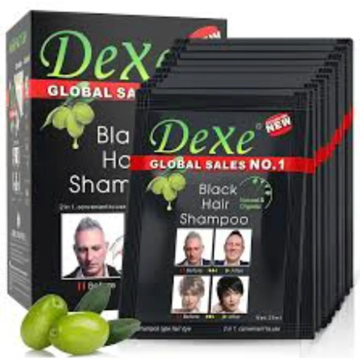 Tinte Shampoo Black Hair Dexe 25ml x10