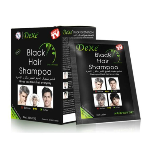 Tinte Shampoo Black Hair Dexe 25ml x10